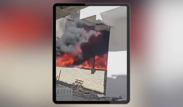 Hani’de bina inşaatında korkutan yangın!