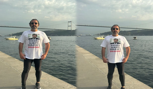 Selahattin Demirtaş tişörtüyle sahilde koşup özgürlük istedi