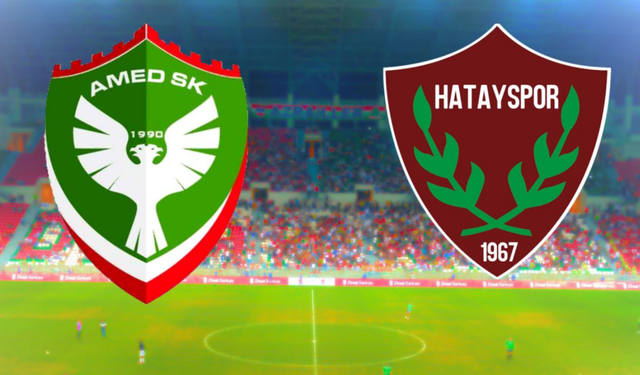 Amedspor – Hatayspor maçı: İlk 11’ler belli oldu