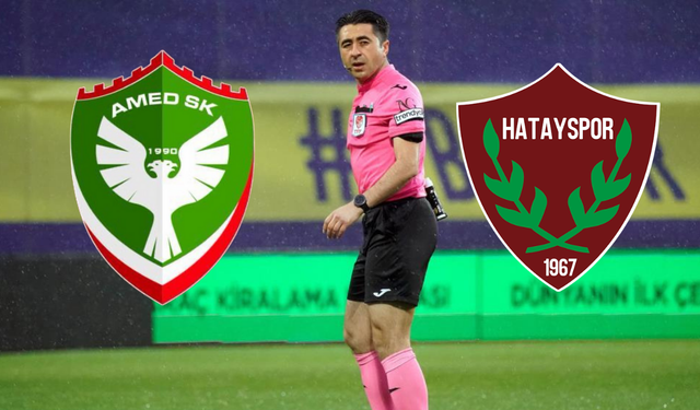 Amedspor – Hatayspor maçını yönetecek hakem kadrosu belli oldu