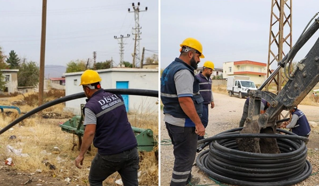DİSKİ, Silvan için 2 bin 800 metrelik su hattı döşüyor