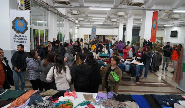 Diyarbakır’da takas etkinliğiyle dayanışma vurgusu öne çıktı