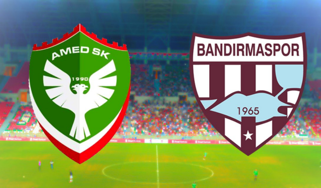 Amedspor–Bandırmaspor maçı öncesi geri sayım: Saat, yayın ve hakem bilgileri muhtemel 11
