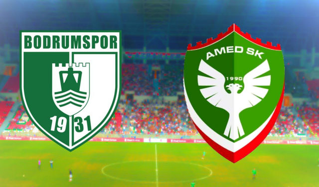Amedspor Bodrum deplasmanında gol bulamadı: İlk yarı sessiz geçti