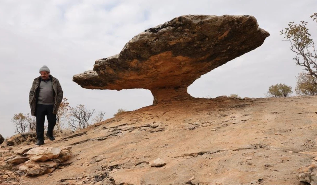 Diyarbakır’da zamanın durduğu yer: 6 bin yıllık mantar kaya