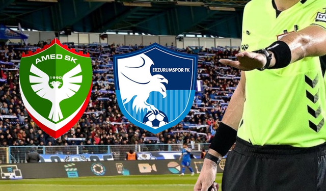 Amedspor–Erzurumspor maçının hakemi açıklandı