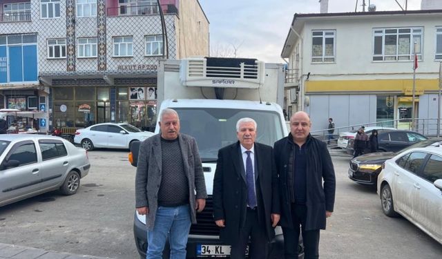 Çermik Belediyesi'nden esnafa destek: Soğutmalı et nakil aracı hizmete girdi