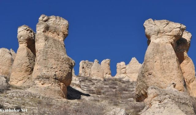 Güneydoğu'nun Kapadokya'sı: Diyarbakır'daki Çermik Gelincik Dağı keşfedilmeyi bekliyor