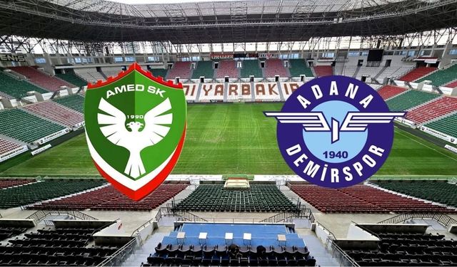 Amedspor-Adana Demirspor maçı ilk 11 resmen açıklandı: Yeni transfer oynuyor