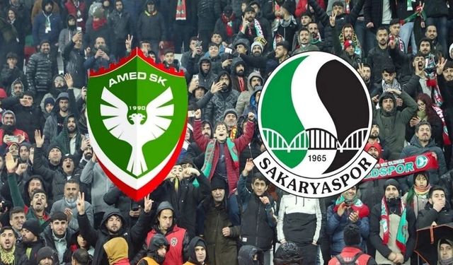 Amedspor-Sakaryaspor maçı ilk 11'ler resmen açıklandı: Kaloğlu tercihini yaptı
