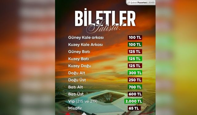 Amedspor Vanspor taraftarının bilet fiyatını plakaya eşitledi!