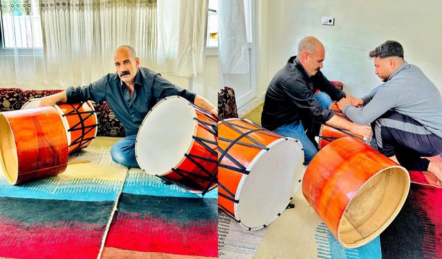 Diyarbakır'ın yaşayan efsanesi: 40 yıldır davul imalatı yapıyor
