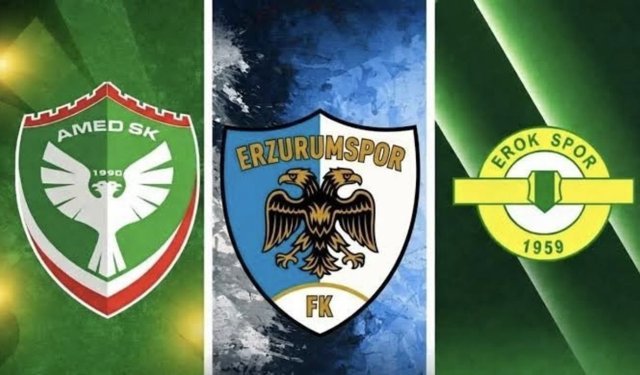 Kader virajı: Amedspor, Esenler Erokspor ve Erzurumspor'un kalan maçları belli oldu