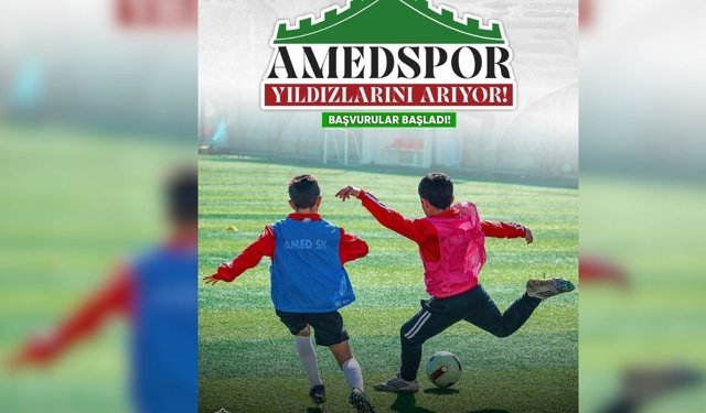 Amedspor 17 ilde yıldızları bekliyor: Başvurular başladı