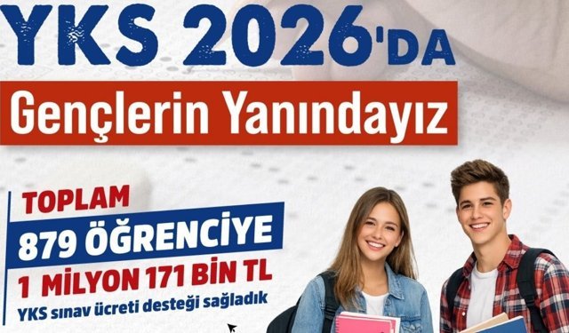 Diyarbakır'da YKS öğrencilerine 1.1 milyon TL destek