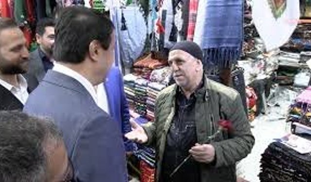 Mahmut Arıkan'ın Diyarbakır ziyaretinde esnaf dert yandı