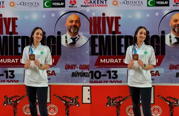 Diyarbakırlı Sena’dan karate ’de Bronz madalya