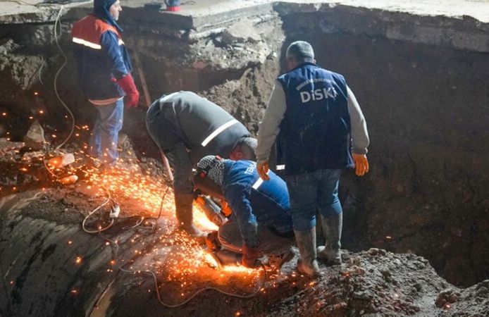 Diyarbakır'da ana kolektördeki patlak onarıldı: Arızanın sebebi belli oldu