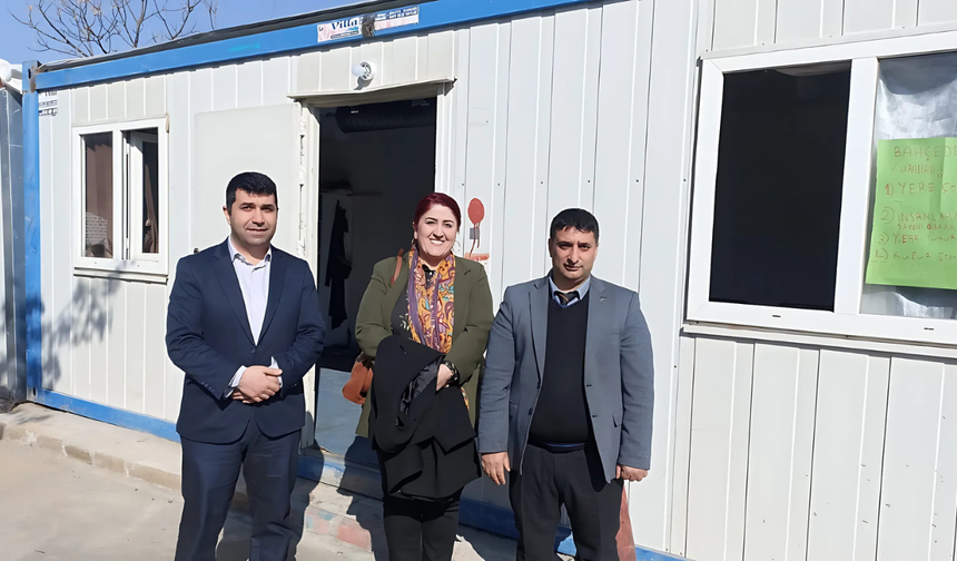 Deprem sonrası eğitime destek Fakülteden okula konteyner bağışı