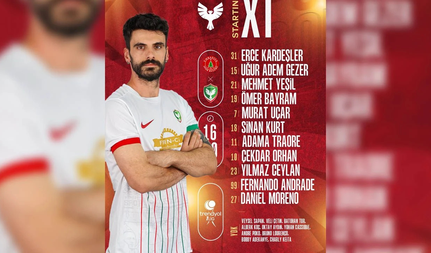 Amedspor’un Ümraniyespor karşılaşmasında sahaya çıkacak ilk 11 belli oldu
