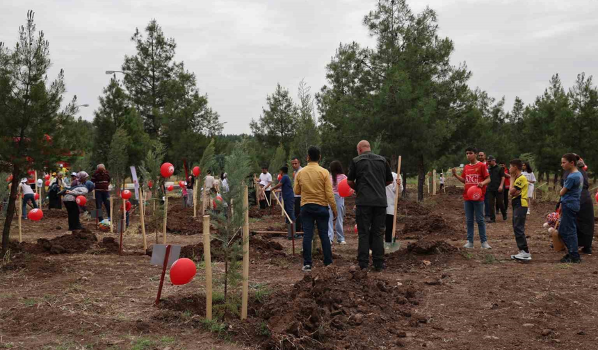 Diyarbakır’da koruyucu aileler için hatıra ormanı kuruldu