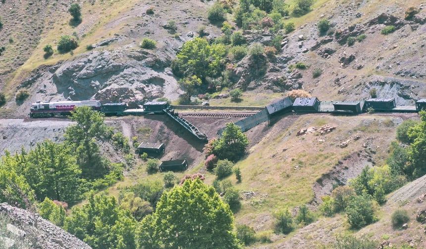 Diyarbakır'da yük treni raydan çıktı, seferler askıya alındı