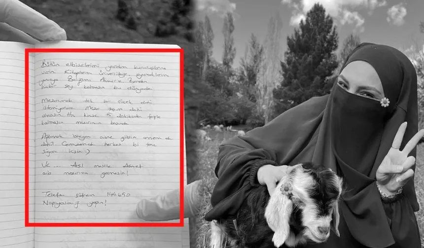 Sena Düzgün’ün intihar mektubu ortaya çıktı!