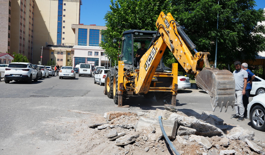 Hasta ve yakınlarına rahat ulaşım için yol çalışması başladı