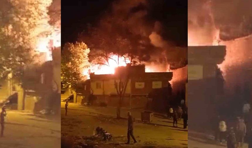 Diyarbakır’ın Ergani ilçesinde boş evde yangın
