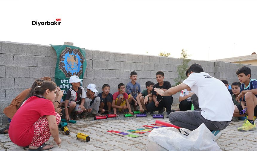 Diyarbakır Ergani’de çocuklar eğlenceye doydu