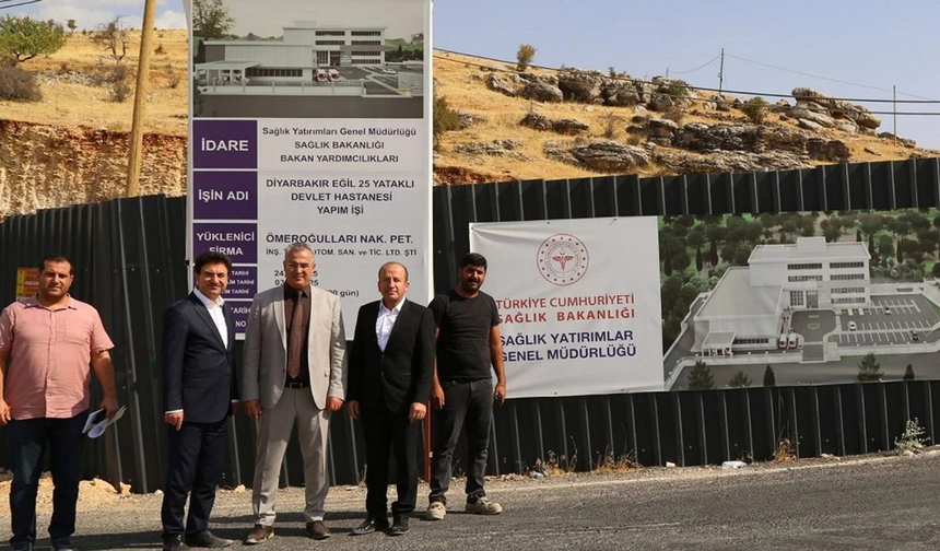 Diyarbakır’ın yeni sağlık projesi: Eğil devlet hastanesi inşaatı başladı