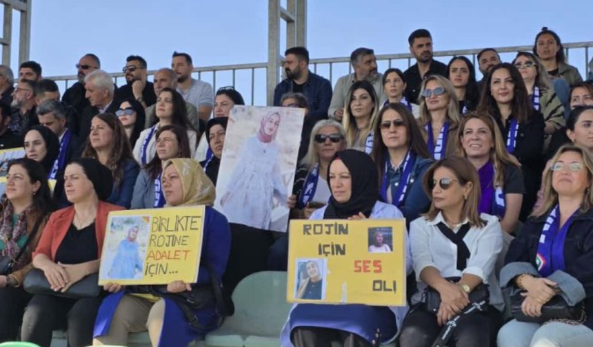 Diyarbakır’da Amedspor tribünlerinden “Rojin İçin Adalet” çağrısı