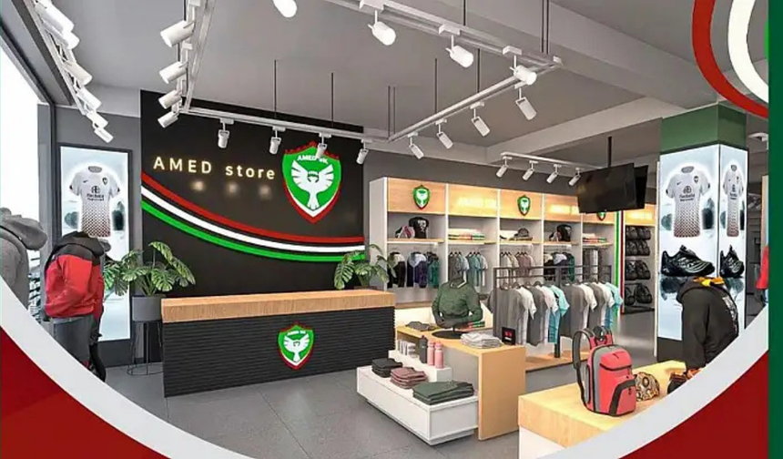 Amedspor taraftarına müjde: Yeni Amedstore bugün Forum AVM’de hizmete giriyor