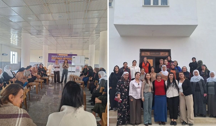 Bismil belediyesi, kadınlarla “Şiddetsiz yaşam atölyesi”nde bir araya geldi