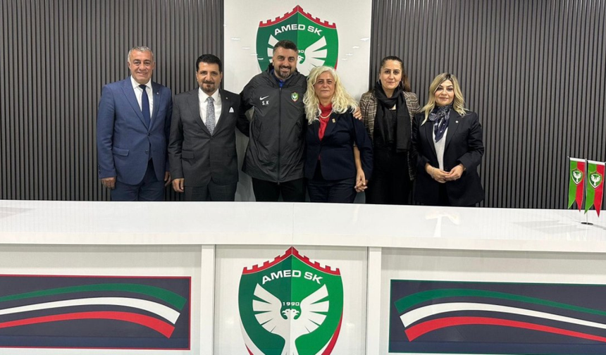 EMEP Genel Başkanı Seyit Aslan’dan Amedspor’a ziyaret: Nahit Eren’e hayırlı olsun mesajı