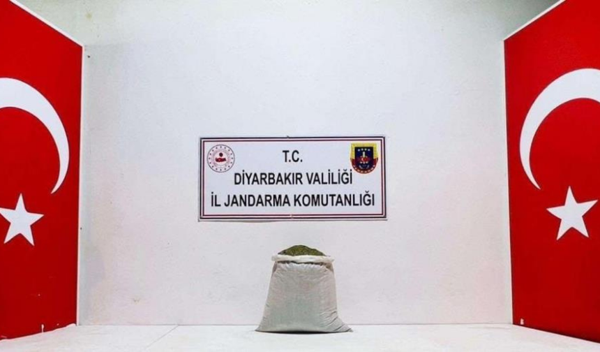 Diyarbakır’da uyuşturucuya büyük darbe: 32 kilo esrar ele geçirildi