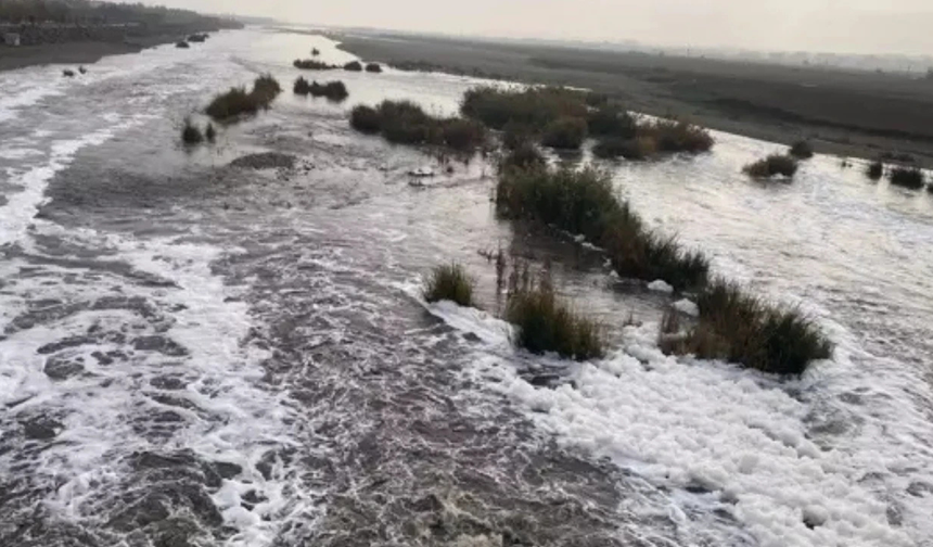 Uzmanlardan Dicle Nehri için kritik uyarı: Köpüklenme kirliliğin habercisi