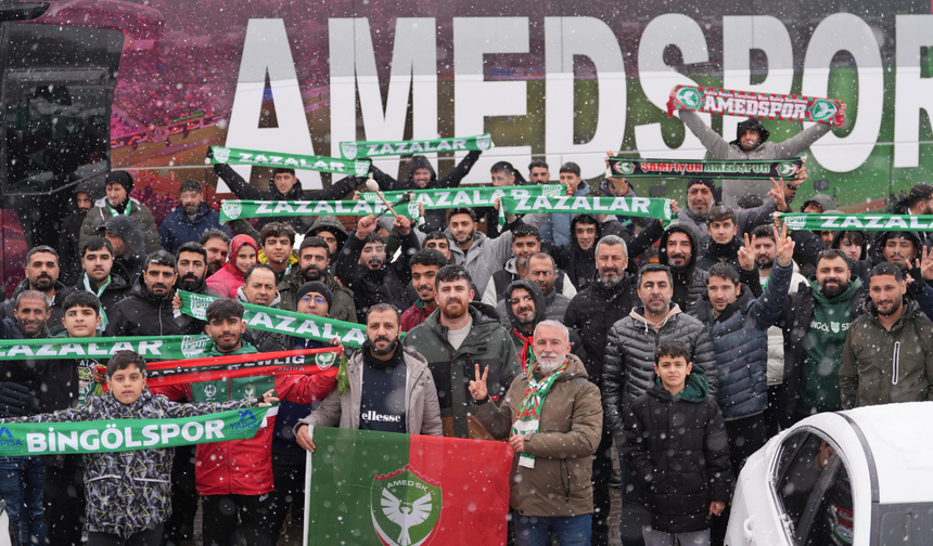 Amedspor’a deplasman yolunda sevgi seli: Bingöl ve Karlıova’da coşkulu karşılama