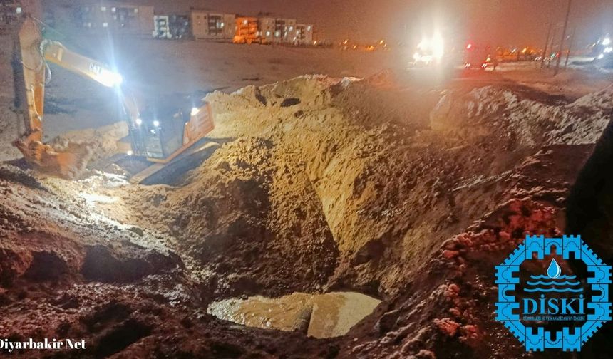 Ergani'deki su krizi çözüldü: Gece gündüz demeden çalıştılar