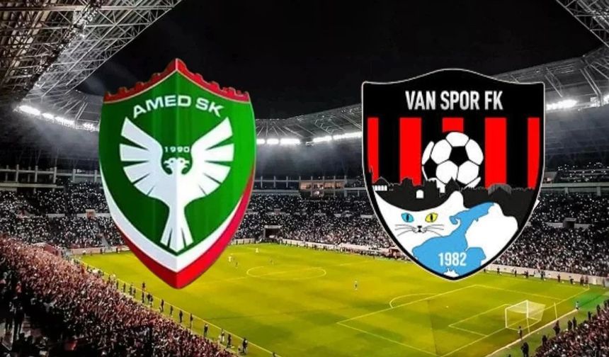 Amedspor Vanspor maçı ilk 11'leri resmen açıklandı: Tercihler şaşırttı
