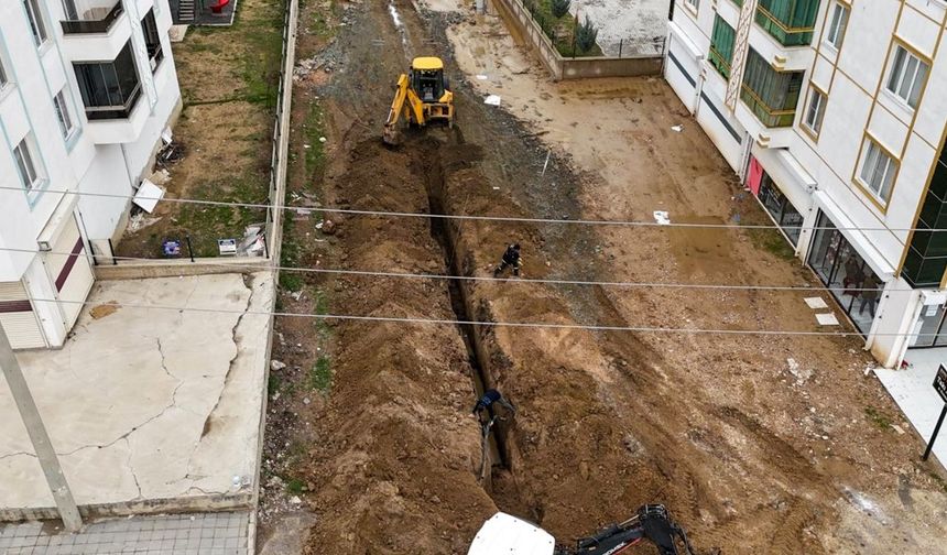 Diyarbakır Ergani'de 95 haneyi ilgilendiren altyapı çalışması rekor hızla tamamlandı