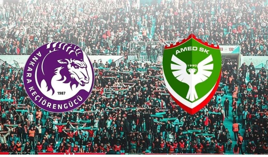 Keçiörengücü-Amedspor maçı ilk 11'leri resmen açıklandı: İşte kadrolar