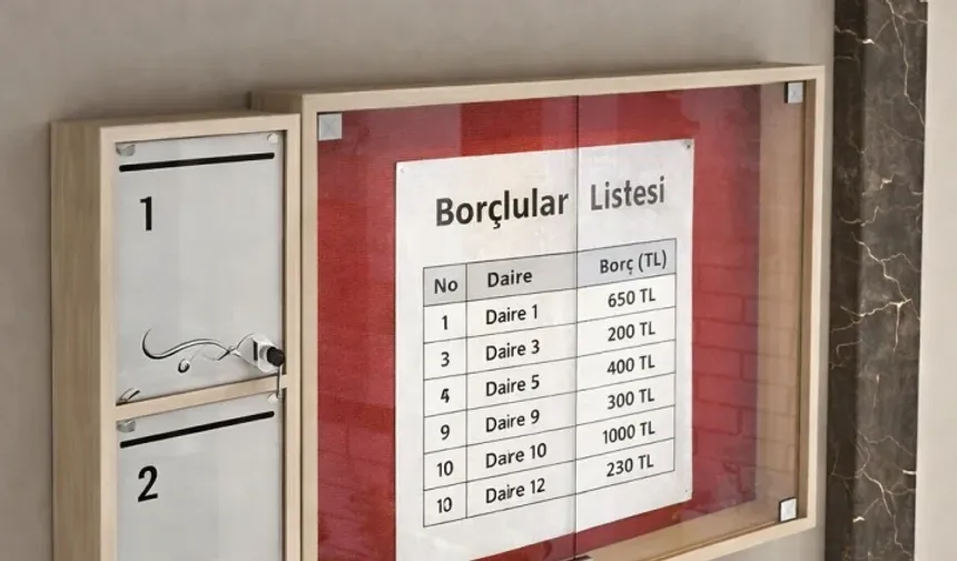 Apartman ve sitelerde borç bilgisi asmak yasaklandı: İşte sebebi