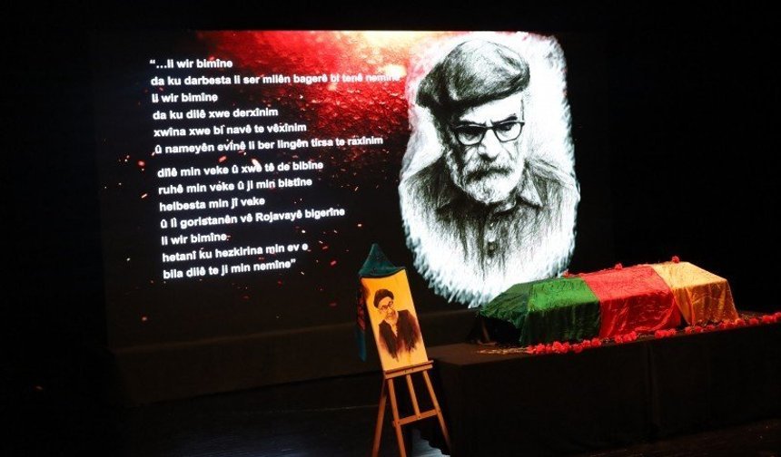 Kürt şair Ehmed Huseynî’nin cenazesi Rojava’ya uğurlandı