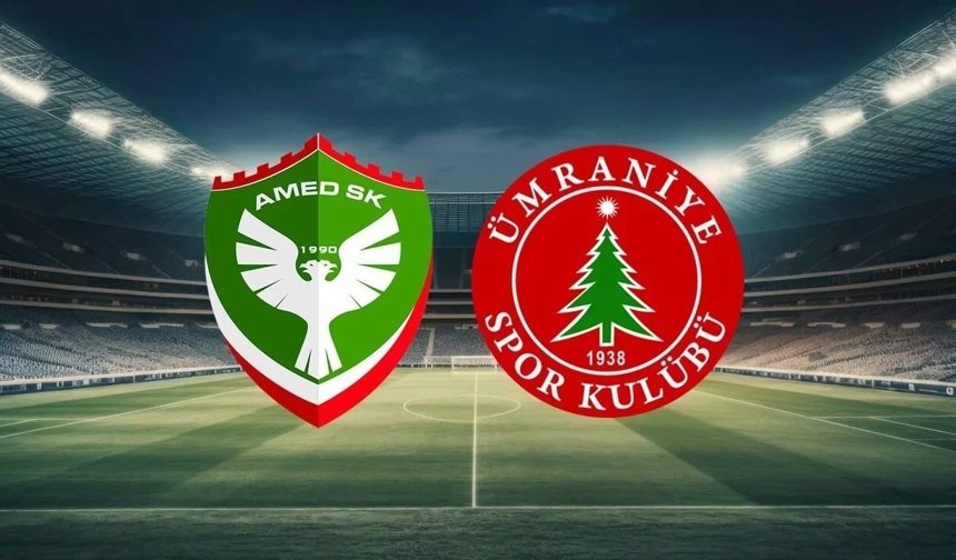 Amedspor Ümraniyespor maçı ilk 11'leri açıklandı: Sürpriz tercihler var
