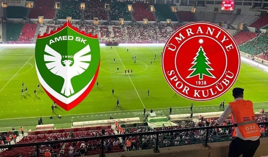 Amedspor'un Ümraniyespor maçı muhtemel 11'i netleşti