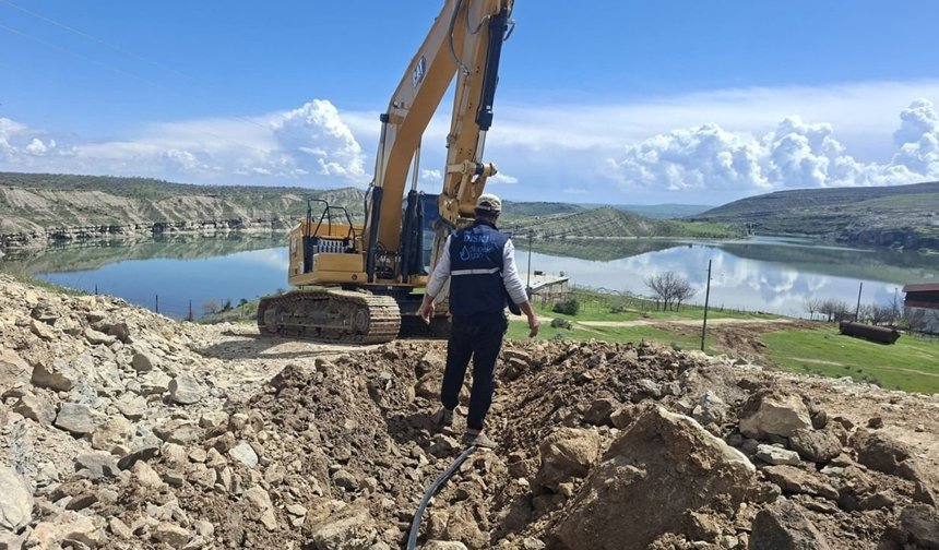 Diyarbakır'ın ilçesine 2 bin 300 metrelik içme suyu hattı
