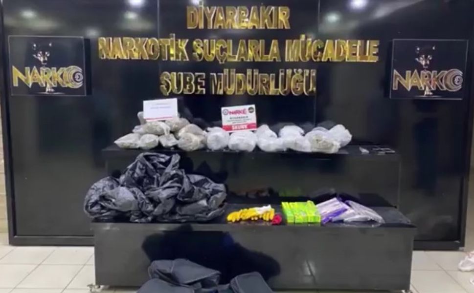 Diyarbakır’da uyuşturucu operasyonu: 17 tutuklama
