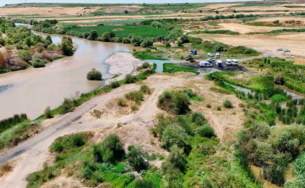 Dicle Nehri’nde kaybolan genci arama çalışmaları havadan görüntülendi