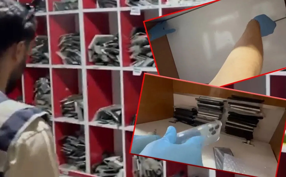 Bismil’de iş yerinde kaçak cep telefonu operasyonu